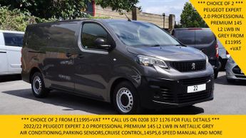Peugeot Expert 2.0 Professional Premium L2 Lwb In Grey With Air Conditioning,pa