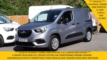 Vauxhall Combo 2000 Sportive 1.6 L1 Swb In Grey/silver With Air Conditioning,3 