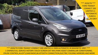 Ford Transit Connect 200 Limited Automatic L1 Swb Automatic In Grey With Sat Nav,rear