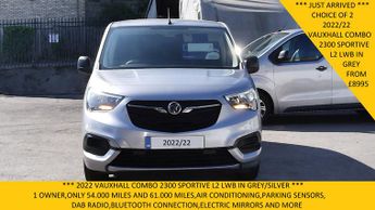 Vauxhall Combo 2300 Sportive L2 Lwb In Grey/silver With Only 54.000 Miles,air C