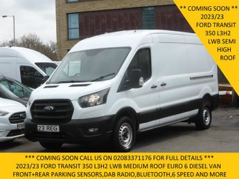 Ford Transit 350 Leader Ecoblue L3 H2 Lwb Medium Roof With Front And Rear Par
