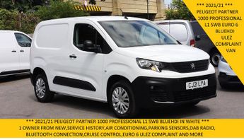 Peugeot Partner Professional L1 Swb With Air Conditioning,parking Sensors,dab Ra