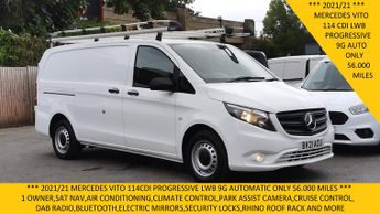 Mercedes Vito 114 Progressive Lwb 9g Tronic Automatic Only 56.000 Miles,sat Na