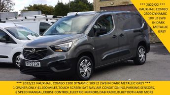 Vauxhall Combo 2300 Dynamic L2 Lwb 100 In Dark Grey With Only 41.000 Miles,sat 