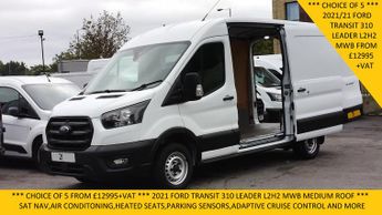 Ford Transit 310 Leader Ecoblue L2h2 Mwb Medium Roof With Sat Nav,air Conditi