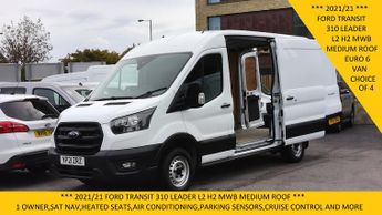 Ford Transit 310 Leader Ecoblue L2h2 Mwb Medium Roof With Only 61.000 Miles,s