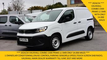 Vauxhall Combo 2300 Prime L1 Swb Only 14.000 Miles,air Conditioning,car Play,cr