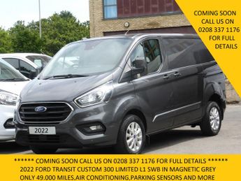 Ford Transit 300 Limited Ecoblue L1 Swb In Grey With 49.000 Miles,air Conditi
