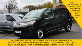 Citroen Dispatch 1400 Enterprise Pro 2.0 B-hdi 145ps In Black Only 45.000 Miles,a