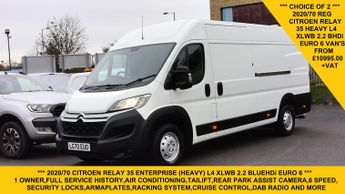 Citroen Relay 35 Heavy L4 Enterprise 2.2 Bluehdi With Air Conditioning,rear Ca
