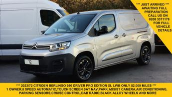 Citroen Berlingo 950 Driver Pro Edition Xl 8 Speed Automatic,sat Nav,rear Park As