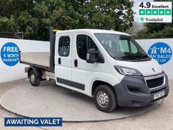 Peugeot Boxer BlueHDi 335 Crewcab Dropside Euro 6 L = 9FT 1"