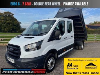Ford Transit 350 EcoBlue Leader L3 LWB CREW CAB 7 SEAT TIPPER DOUBLE REAR WHE