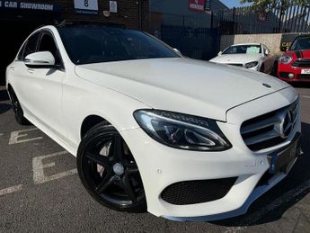 Mercedes C Class 2.1 C300dh AMG Line (Premium Plus) Saloon 4dr Diesel Hybrid G-Tr