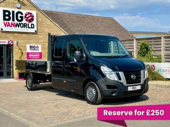 Nissan NV400 DCI 125 SE LWB 3 SEAT DOUBLE CAB ALLOY DROPSIDE  (21518)