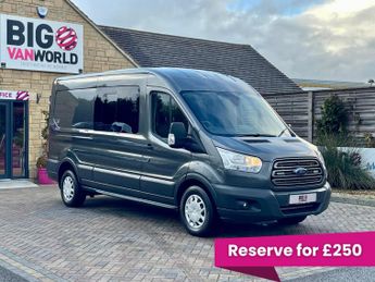 Ford Transit 350 TDCI 130 L3H2 TREND ECOBLUE DOUBLE CAB 6 SEAT CREW VAN LWB M