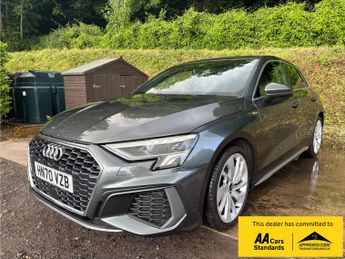 Audi A3 1.0 TFSI 30 S line Sportback 5dr Petrol Manual Euro 6 (s/s) (110