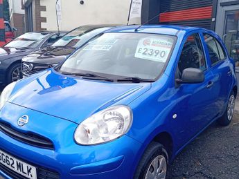 Nissan Micra 1.2L Visia Hatchback 5dr Petrol Manual Euro 5 (79 bhp)
