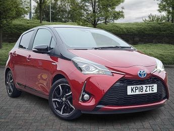 Toyota Yaris 1.5 Hybrid Red Bi-tone 5dr CVT