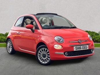 Fiat 500 1.2 Lounge Convertible 2Dr Petrol Manual Euro 6 (S/S) (69 Bhp)