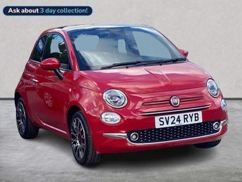 Fiat 500 1.0 Mhev Red Hatchback 3Dr Petrol Manual Euro 6 (S/S) (70 Bhp)