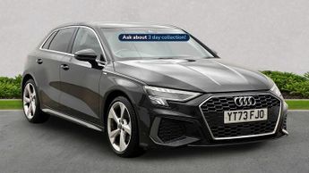 Audi A3 1.0 Tfsi 30 S Line Sportback 5Dr Petrol Manual Euro 6 (S/S) (110