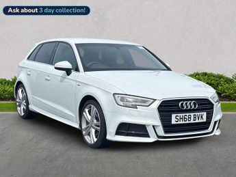 Audi A3 1.0 Tfsi 30 S Line Sportback 5Dr Petrol Manual Euro 6 (S/S) (116