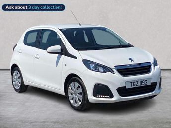Peugeot 108 1.0 Active Hatchback 5Dr Petrol Manual Euro 6 (S/S) (72 Ps)