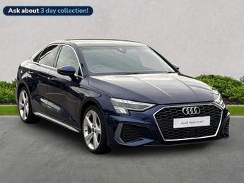 Audi A3 1.0 Tfsi 30 S Line Saloon 4Dr Petrol Manual Euro 6 (S/S) (110 Ps