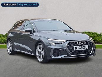 Audi A3 1.0 Tfsi 30 S Line Sportback 5Dr Petrol Manual Euro 6 (S/S) (110