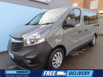 Vauxhall Vivaro COMBI 1.6 CDTI 120 9 SEAT MINIBUS EURO 6 TWIN SIDE DOORS SWB