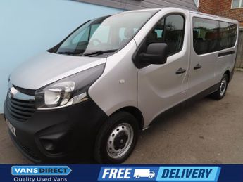 Vauxhall Vivaro 2900 1.6 CDTI ECOFLEX 9 SEAT MINIBUS EURO 6 TAILGATE BLUETOOTH L