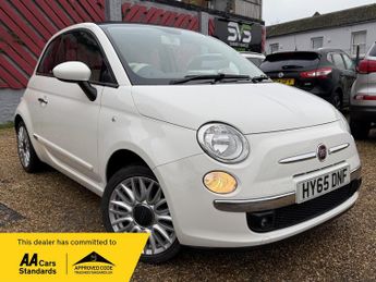 Fiat 500 1.2 Lounge Convertible 2dr Petrol Dualogic Euro 6 (s/s) (69 bhp)