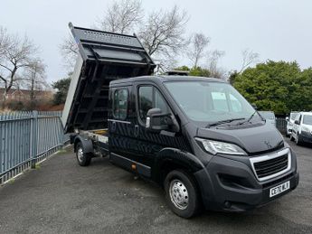 Peugeot Boxer BLUEHDI TIPPER CREW 335 L3 ONLY 31,000 MILES 