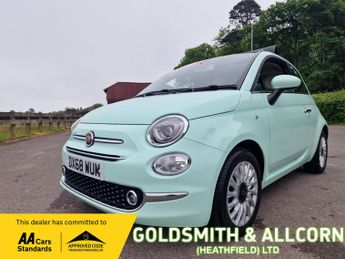 Fiat 500 1.2 Lounge 3dr++ONLY 15,000 MILES, SUNROOF,2KEYS,SERVICE HISTORY