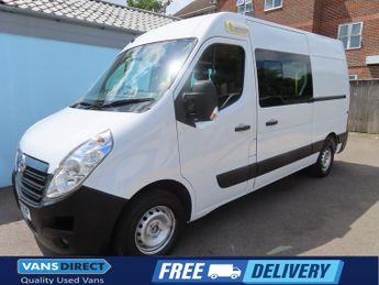 Vauxhall Movano F3500 2.3 DCI 130 6 SEAT CREW/MESS AIR CON MICROWAVE WATER MWB