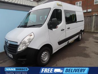 Vauxhall Movano 3500 2.3 CDTi 6 SEAT CREW/MESS VAN AIR CON MICROWAVE REAR CAMERA