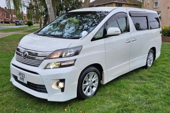 Toyota Vellfire GOLDEN EYES 2-2.4L PETROL-ULEZ/CAZ PASS-FREE 15MONTHS GOLD WARRA