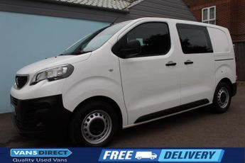Peugeot Expert PROFESSIONAL 1.5 BLUEHDI 100 6 SEAT CREW SAT NAV AIR CON MWB