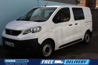 Peugeot Expert PROFESSIONAL COMPACT 1.5 BLUEHDI 100 6 SEAT CREW SAT NAV AIR CON