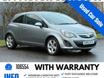 Vauxhall Corsa 1.2i ecoFLEX 16V SXi Hatchback 3dr Petrol Manual Euro 5 (s/s) (8