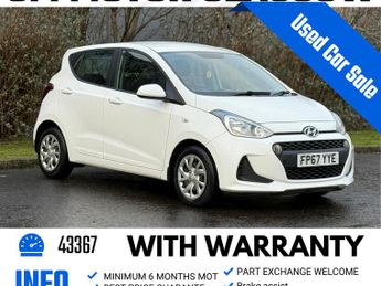Hyundai I10 1.0 SE Hatchback 5dr Petrol Manual Euro 6 (66 ps)