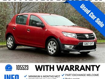 Dacia Sandero 1.0 SCe Ambiance Hatchback 5dr Petrol Manual Euro 6 (75 ps)