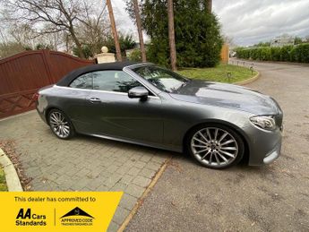 Mercedes E Class 2.0 E220d AMG Line (Premium) Cabriolet G-Tronic+ Euro 6 (s/s) 2d