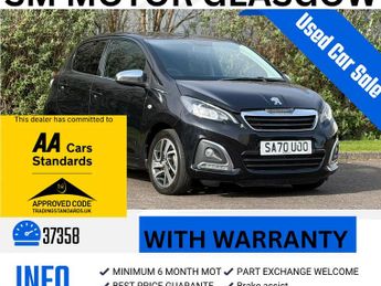 Peugeot 108 1.0 Collection Hatchback 5dr Petrol Manual Euro 6 (s/s) (72 ps)