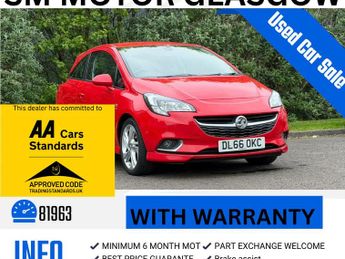 Vauxhall Corsa 1.4i Turbo ecoTEC SRi VX Line Hatchback 3dr Petrol Manual Euro 6