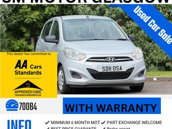 Hyundai I10 1.2 Classic Hatchback 5dr Petrol Manual Euro 5 (85 bhp)