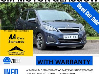 Peugeot 108 1.2 PureTech Allure Hatchback 5dr Petrol Manual Euro 6 (82 ps)