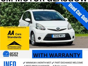 Toyota AYGO 1.0 VVT-i Ice Hatchback 5dr Petrol Manual Euro 5 (67 ps)