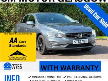 Volvo S60 2.0 T4 SE Nav Saloon 4dr Petrol Manual Euro 6 (s/s) (190 ps)